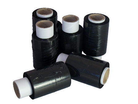 80 x Rolls of Black Handy Mini Pallet Stretch Shrink Wrap